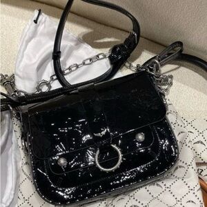 Zadig & Voltaire Kate Wrinkle Patent Bag